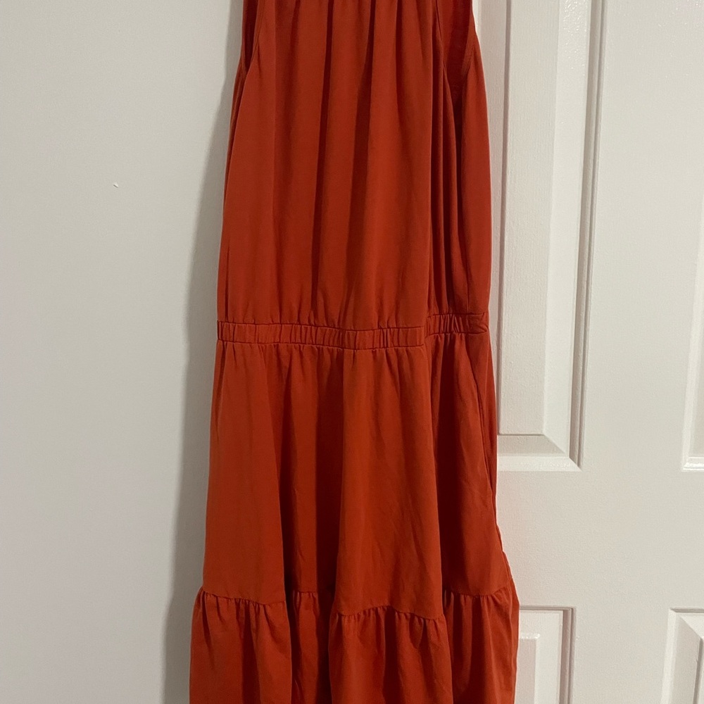 Elegant Orange Mini Dress